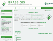 Tablet Screenshot of grass.osgeo.org