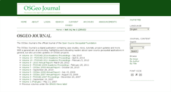 Desktop Screenshot of journal.osgeo.org